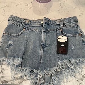 Black Label Women's Blue Denim Shorts NWT